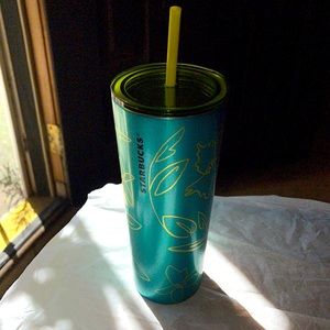 Starbucks 💐Floral Stainless Steel Tumbler